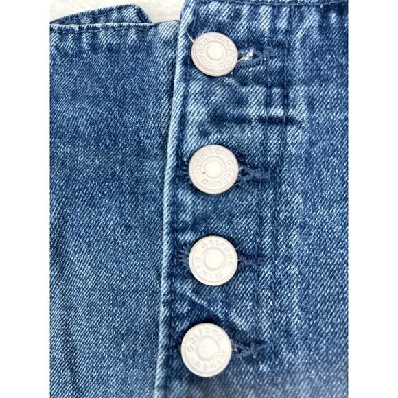 GRLFRND Twiggy Button Fly Denim Skirt Med Wash Size 25 - Picture 6 of 12